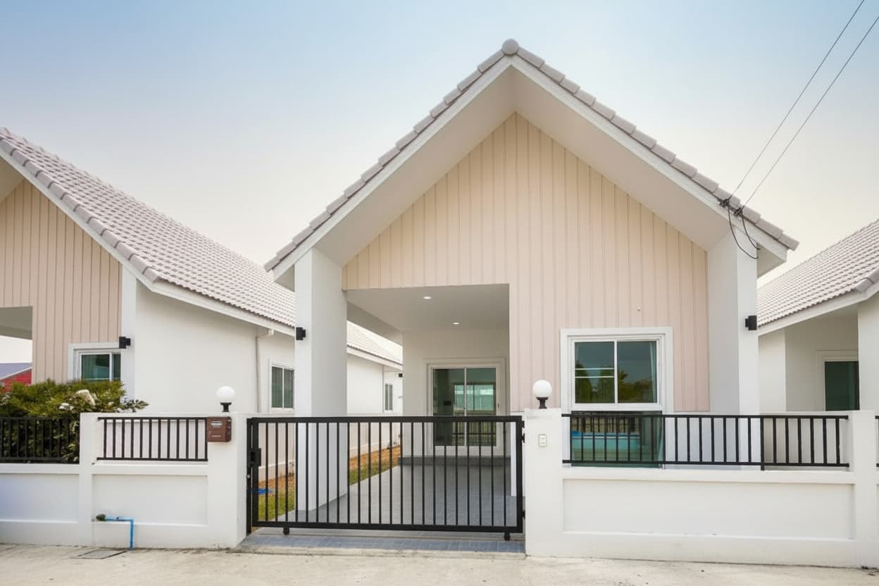 บ้านเดี่ยวสไตล์มินิมอล นอร์ดิก หางดง เชียงใหม่ | ใกล้ รร.นานาชาติปัญญาเด่น