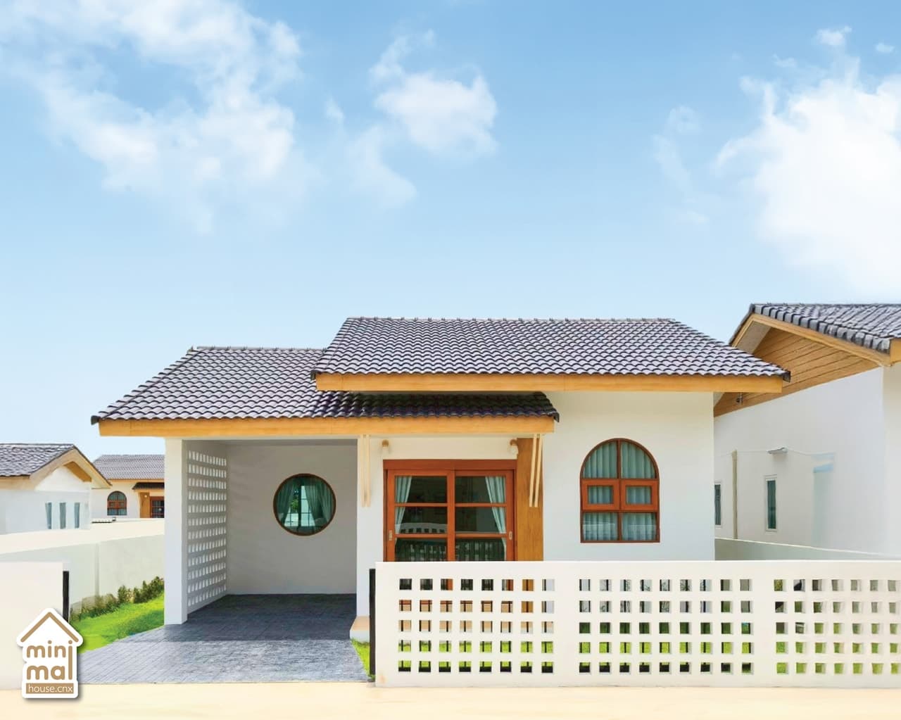 ขายบ้านเดี่ยวนอกโครงการสไตล์มินิมอล 